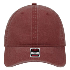 OTTO 18-202 6 Panel Low Profile Dad Cap - Maroon - Maroon / 6 1/2’’ - 7 5/8’’