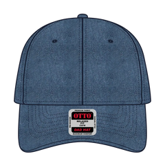 OTTO 18-202 6 Panel Low Profile Dad Cap - Navy - Navy / 6 1/2’’ - 7 5/8’’