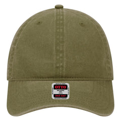 OTTO 18-202 6 Panel Low Profile Dad Cap - Ol. Green - Ol. Green / 6 1/2’’ - 7 5/8’’