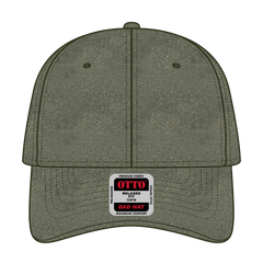 OTTO 18-202 6 Panel Low Profile Dad Cap - Ol. Green - Ol. Green / 6 1/2’’ - 7 5/8’’