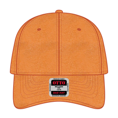 OTTO 18-202 6 Panel Low Profile Dad Cap - Pkn. Orange - Pkn. Orange / 6 1/2’’ - 7 5/8’’