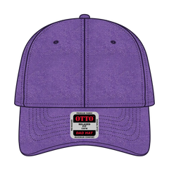OTTO 18-202 6 Panel Low Profile Dad Cap - Purple - Purple / 6 1/2’’ - 7 5/8’’