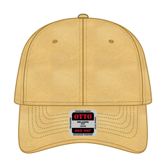 OTTO 18-202 6 Panel Low Profile Dad Cap - Yellow - Yellow / 6 1/2’’ - 7 5/8’’