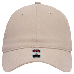 OTTO 18-253 6 Panel Low Profile Baseball Cap - Khaki - Khaki / 6 1/2’’ - 7 5/8’’