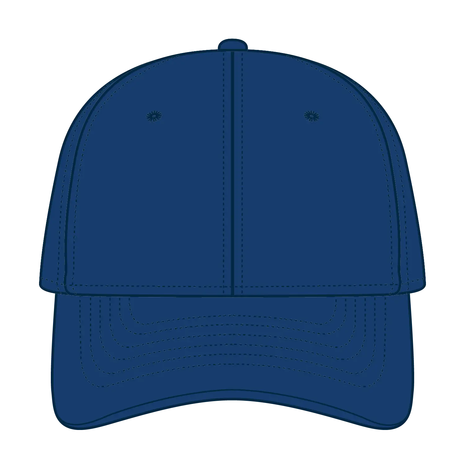 OTTO 18-429 6 Panel Low Profile Baseball Cap - Royal - Royal / 6 1/2’’ - 7 5/8’’