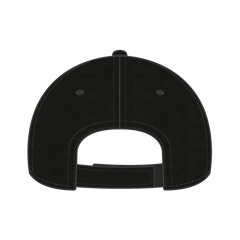 OTTO 18-553 6 Panel Low Profile Baseball Cap - Black - Black / 6 1/2’’ - 7 5/8’’