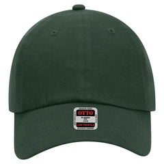 OTTO 18-686 6 Panel Low Profile Baseball Cap - Dk. Green - Dk. Green / 6 1/2’’ - 7 5/8’’