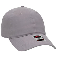 OTTO 18-686 6 Panel Low Profile Baseball Cap - Gray - Gray / 6 1/2’’ - 7 5/8’’