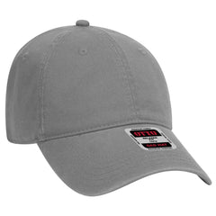 OTTO 18-692 6 Panel Low Profile Dad Cap - Gray - Gray / 6 1/2’’ - 7 5/8’’