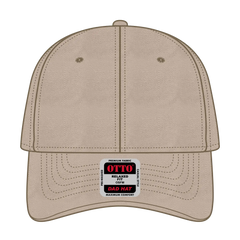 OTTO 18-692 6 Panel Low Profile Dad Cap - Khaki - Khaki / 6 1/2’’ - 7 5/8’’