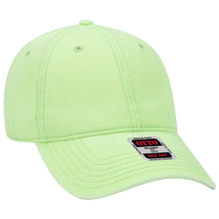 OTTO 18-692 6 Panel Low Profile Dad Cap - N. Green - N. Green / 6 1/2’’ - 7 5/8’’