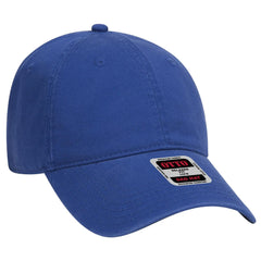 OTTO 18-692 6 Panel Low Profile Dad Cap - Royal