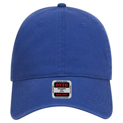 OTTO 18-692 6 Panel Low Profile Dad Cap - Royal