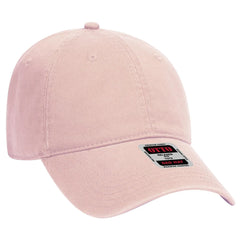 OTTO 18-692 6 Panel Low Profile Dad Cap - Soft Pink - Soft Pink / 6 1/2’’ - 7 5/8’’