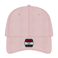 OTTO 18-692 6 Panel Low Profile Dad Cap - Soft Pink - Soft Pink / 6 1/2’’ - 7 5/8’’