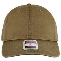 OTTO 18-772 6 Panel Low Profile Dad Cap - Coyote Brown - Coyote Brown / 6 1/2’’ - 7 5/8’’