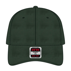 OTTO 18-772 6 Panel Low Profile Dad Cap - Dk. Green - Dk. Green / 6 1/2’’ - 7 5/8’’