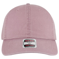OTTO 18-772 6 Panel Low Profile Dad Cap - Dusty Rose - Dusty Rose / 6 1/2’’ - 7 5/8’’