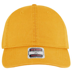 OTTO 18-772 6 Panel Low Profile Dad Cap - Gold - Gold / 6 1/2’’ - 7 5/8’’