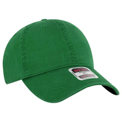 OTTO 18-772 6 Panel Low Profile Dad Cap - Kelly - Kelly / 6 1/2’’ - 7 5/8’’
