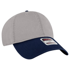 OTTO 18-772 6 Panel Low Profile Dad Cap - Nvy/Gray - Nvy/Gry / 6 1/2’’ - 7 5/8’’