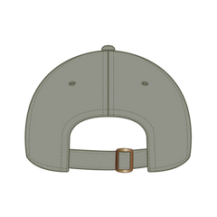 OTTO 18-772 6 Panel Low Profile Dad Cap - Ol. Green