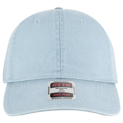 OTTO 18-772 6 Panel Low Profile Dad Cap - Powder Blue - Powder Blue / 6 1/2’’ - 7 5/8’’