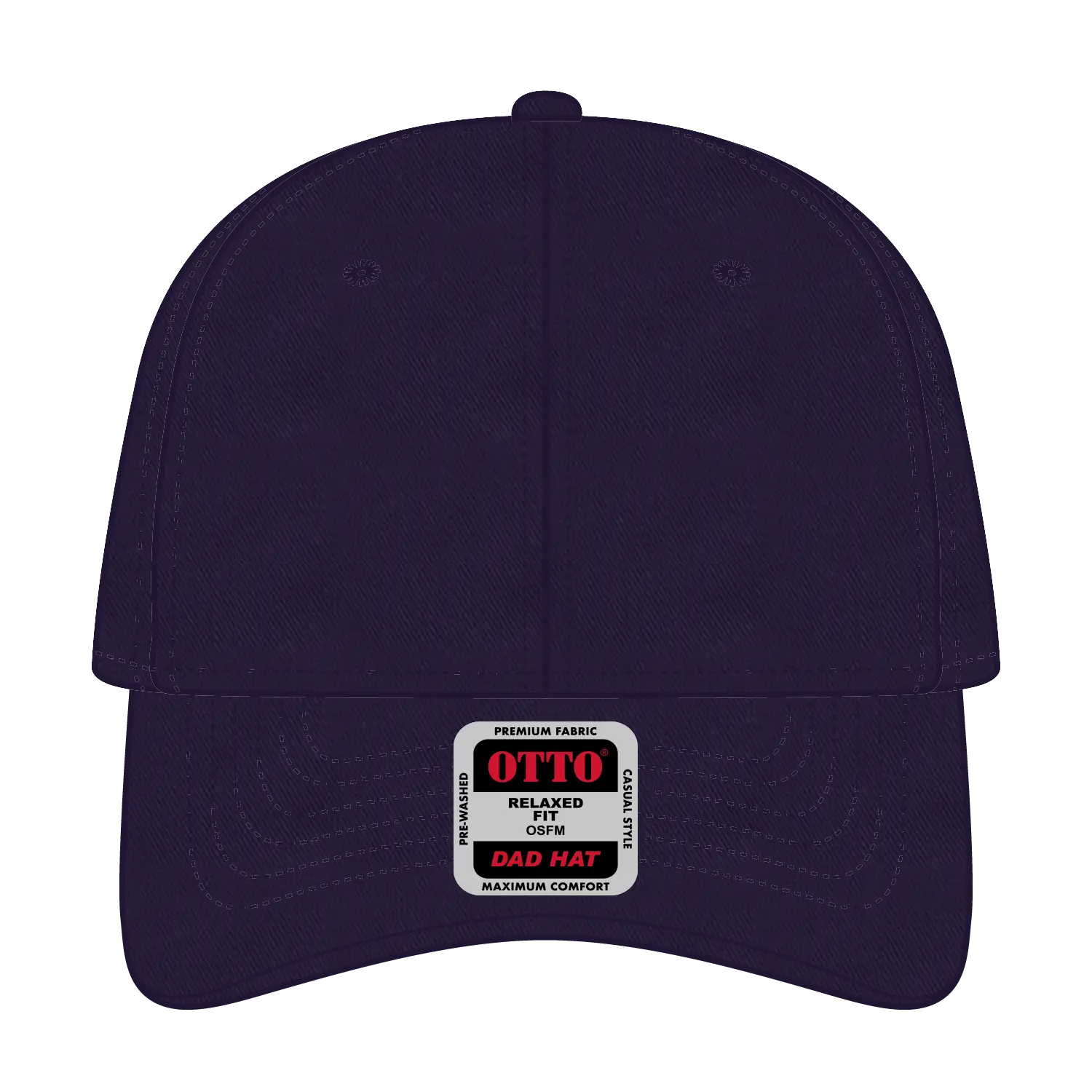 OTTO 18-772 6 Panel Low Profile Dad Cap - Purple - Purple / 6 1/2’’ - 7 5/8’’