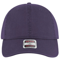 OTTO 18-772 6 Panel Low Profile Dad Cap - Purple - Purple / 6 1/2’’ - 7 5/8’’