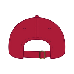 OTTO 18-772 6 Panel Low Profile Dad Cap - Red