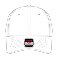 OTTO 18-772 6 Panel Low Profile Dad Cap - White - White / 6 1/2’’ - 7 5/8’’