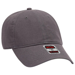 OTTO 18-864 6 Panel Low Profile Baseball Cap - Char. Gray - Char. Gray / 6 1/2’’ - 7 5/8’’