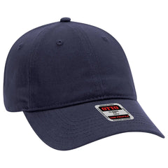 OTTO 18-864 6 Panel Low Profile Baseball Cap - Navy - Navy / 6 1/2’’ - 7 5/8’’