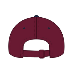 OTTO 19-013 6 Panel Low Profile Baseball Cap - Nvy/Burg.Marn - Nvy/Burg.Marn / 6 1/2’’ - 7 5/8’’