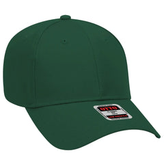 OTTO 19-061 6 Panel Low Profile Baseball Cap - Dk. Green - Dk. Green / 6 1/2’’ - 7 5/8’’