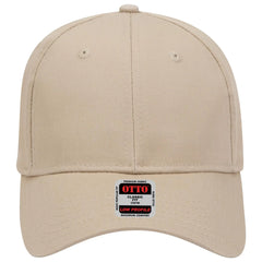 OTTO 19-061 6 Panel Low Profile Baseball Cap - Khaki - Khaki / 6 1/2’’ - 7 5/8’’