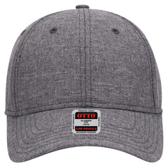 OTTO 19-1066 6 Panel Low Profile Baseball Cap - Heath. Ch. Gray - Heath. Ch. Gray / 6 1/2’’ - 7 5/8’’