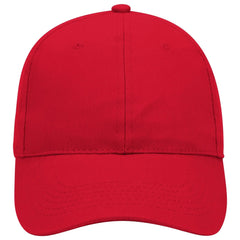 OTTO 19-1109 6 Panel Low Profile Baseball Cap - Red - Red / 6 1/2’’ - 7 5/8’’