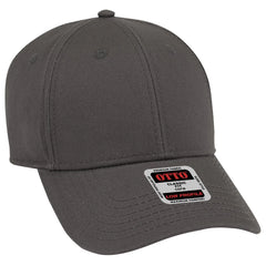 OTTO 19-1203 6 Panel Low Profile Baseball Cap - Char. Gray - Char. Gray / 6 1/2’’ - 7 5/8’’