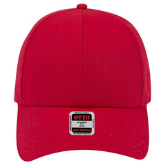 OTTO 19-1203 6 Panel Low Profile Baseball Cap - Red - Red / 6 1/2’’ - 7 5/8’’