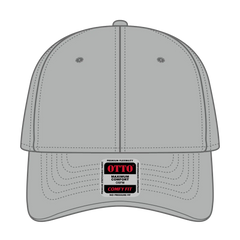 OTTO 19-1227 ’OTTO Comfy Fit’ 6 Panel Low Profile Baseball Cap - Gray - Gray / 6 1/2’’ - 7 5/8’’