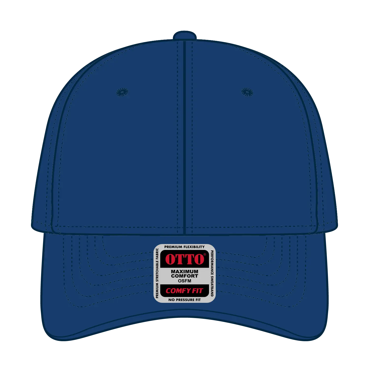 OTTO 19-1227 ’OTTO Comfy Fit’ 6 Panel Low Profile Baseball Cap - Royal - Royal / 6 1/2’’ - 7 5/8’’