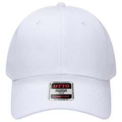 OTTO 19-1227 ’OTTO Comfy Fit’ 6 Panel Low Profile Baseball Cap - White - White / 6 1/2’’ - 7 5/8’’