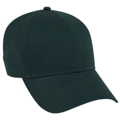 OTTO 19-1229 6 Panel Low Profile Baseball Cap - Dk. Green - Dk. Green / 6 1/2’’ - 7 5/8’’