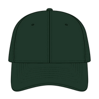 OTTO 19-1229 6 Panel Low Profile Baseball Cap - Dk. Green - Dk. Green / 6 1/2’’ - 7 5/8’’
