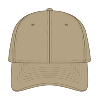 OTTO 19-1229 6 Panel Low Profile Baseball Cap - Khaki - Khaki / 6 1/2’’ - 7 5/8’’