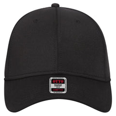 OTTO 19-1232 ’OTTO Comfy Fit’ 6 Panel Low Profile Baseball Cap - Black - Black / 6 1/2’’ - 7 5/8’’