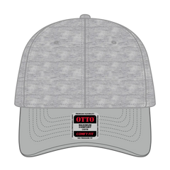 OTTO 19-1232 ’OTTO Comfy Fit’ 6 Panel Low Profile Baseball Cap - Gry/H. Gry - Gry/H. Gry / 6 1/2’’ - 7 5/8’’