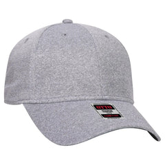 OTTO 19-1232 ’OTTO Comfy Fit’ 6 Panel Low Profile Baseball Cap - Heath. Gray - Heath. Gray / 6 1/2’’ - 7 5/8’’