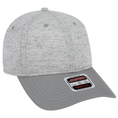 OTTO 19-1232A 6 Panel Low Profile Baseball Cap - Gry/H. Gry - Gry/H. Gry / 6 1/2’’ - 7 5/8’’